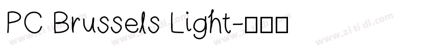PC Brussels Light字体转换